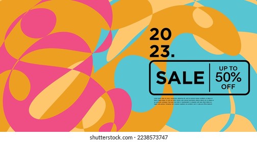 Colorful abstract geometric and fluid banner template for marketing promotion materials. Giveaway, cash back, gift card and member card bonus design template.