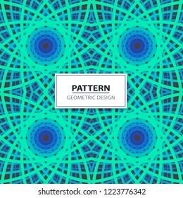 Colorful abstract geometric lace seamless pattern in neon  vector