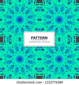 Colorful abstract geometric lace seamless pattern in neon  vector