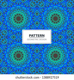 Colorful abstract geometric lace seamless pattern in neon vector