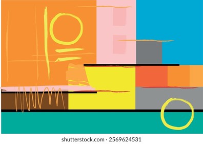 colorful abstract geometric colorful pattern