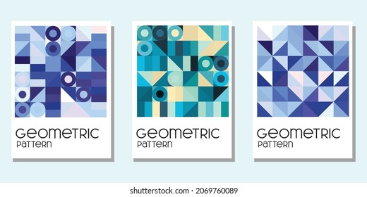 bunt abstraktes geometrisches Muster für Buchcover, Totbeutel, Wanddekation und Kalender