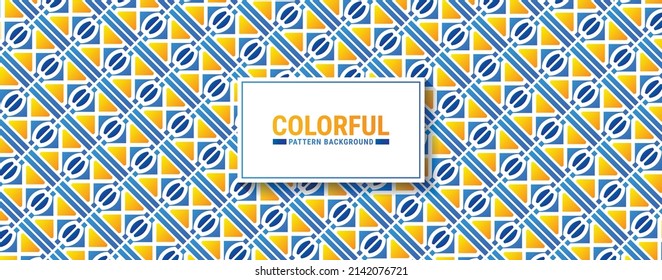 Colorful abstract geometric pattern design