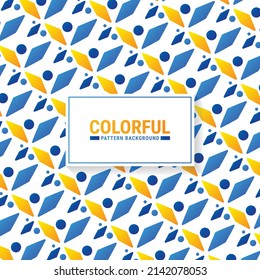 Colorful abstract geometric pattern design