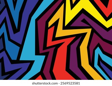 Colorful Abstract geometric pattern line. For web and digital media.