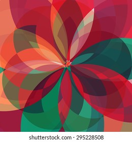 Colorful abstract geometric pattern. Red abstract background.