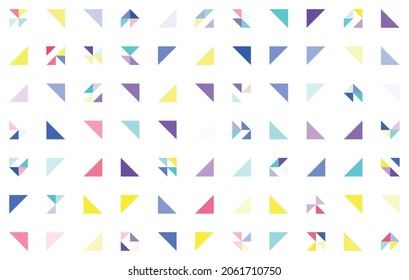 Colorful abstract geometric pattern, seamless bauhaus style design, graphic modern pattern, repeating geometric pattern, modern style vector illustration