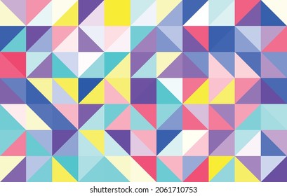 Colorful abstract geometric pattern, seamless bauhaus style design, graphic modern pattern, repeating geometric pattern, modern style vector illustration