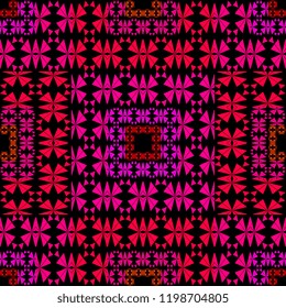 Colorful abstract geometric pattern vector. Graphical abstraction with futuristic style shape patterns illustration background. Awesome for your fashion textile print and wrapping.