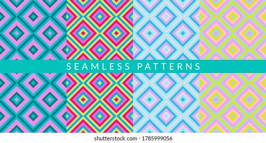 Colorful Abstract Geometric Pattern Vector Illustration Background Art