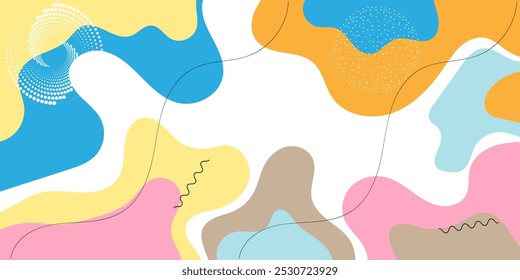 Colorful abstract geometric pop art background