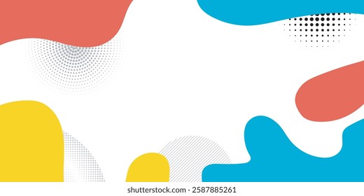 Colorful abstract geometric pop art background with wave pattern. modern vector illustration eps 10
