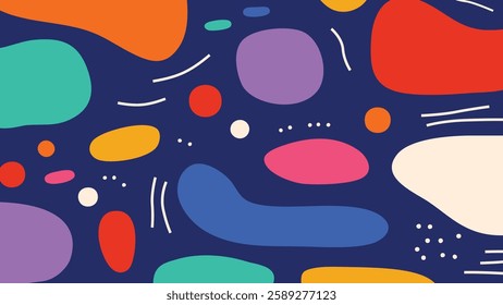 Colorful abstract geometric pop art background. Cover the geometric design of trendy Memphis 80s 90s style.
