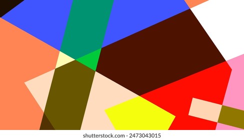 Colorful abstract geometric poster background for summer