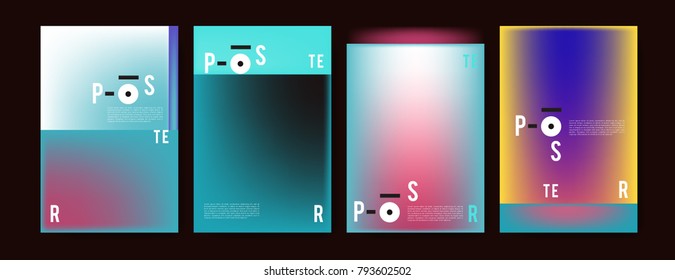 Colorful abstract geometric poster and cover design. Minimal geometric pattern gradients. Eps10 vector