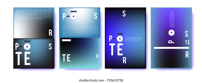 Colorful abstract geometric poster and cover design. Minimal geometric pattern gradients. Eps10 vector