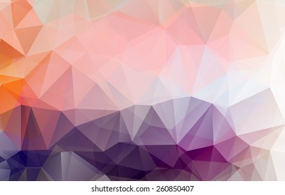 colorful abstract geometric rumpled triangular low poly style.vector illustrator graphic design background template.
