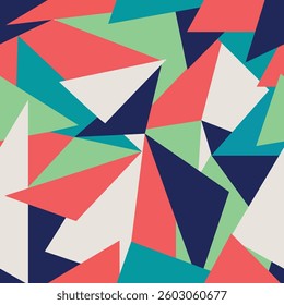 Colorful Abstract Geometric Seamless Background
