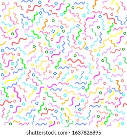 Colorful abstract geometric Seamless pattern background.