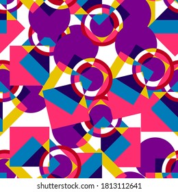 
Colorful Abstract Geometric Seamless Pattern