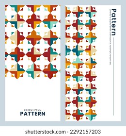 Colorful Abstract geometric Seamless pattern. modern tile pattern