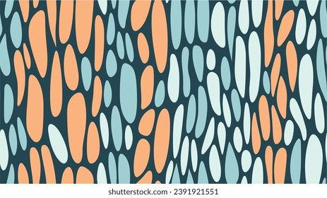 Colorful abstract geometric seamless pattern. Memphis vintage, retro style. Vector illustration. Memphis style. Bauhaus graphic design. Digital paper illustration.