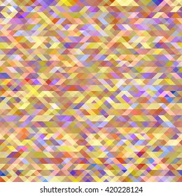 Colorful abstract geometric seamless pattern background with triangles and polygons shapes. Ideal for web and app template, book cover, fabric and gift wrap design.