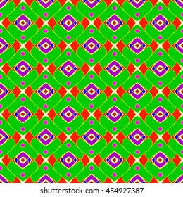 Colorful abstract geometric seamless pattern.
