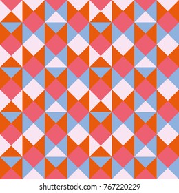 Colorful abstract geometric seamless pattern, vector