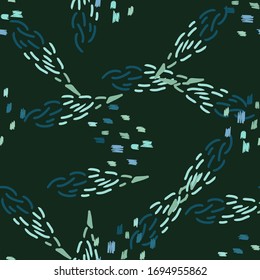 Colorful abstract geometric, shape hand-drawn pattern
