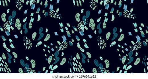 Colorful abstract geometric, shape hand-drawn pattern