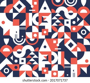 Colorful abstract geometric shape mosaic background