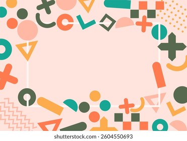Colorful Abstract Geometric Shapes Background