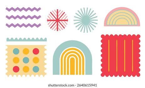 Colorful Abstract Geometric Shapes for Design Inspiration