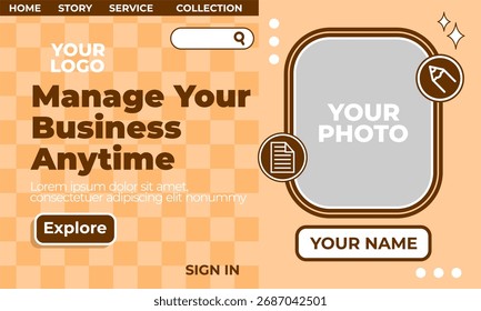 Colorful abstract geometric shapes on illustration background