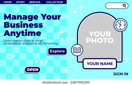 Colorful abstract geometric shapes on illustration background