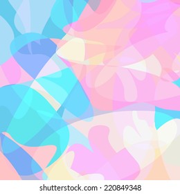 Colorful abstract and geometric shapes vector background