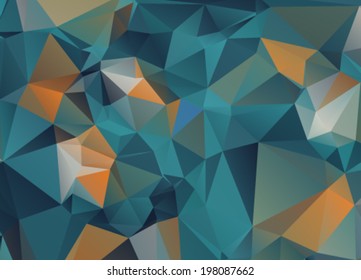 Colorful abstract geometric texture. Background with triangular polygons, low poly style 
