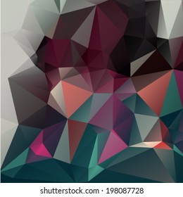 Colorful abstract geometric texture. Background with triangular polygons, low poly style 