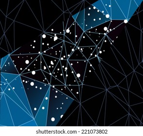 Colorful abstract geometric texture. Background with triangular polygons, low poly style