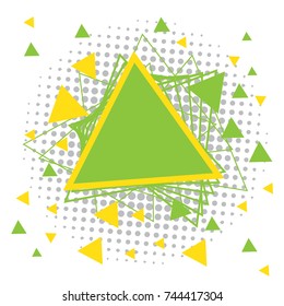 Colorful Abstract Geometric Triangle