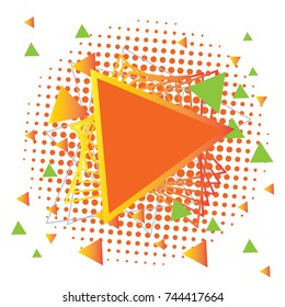Colorful Abstract Geometric Triangle