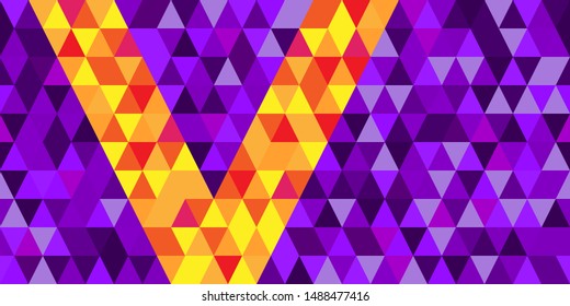 Colorful Abstract geometric triangle grid background