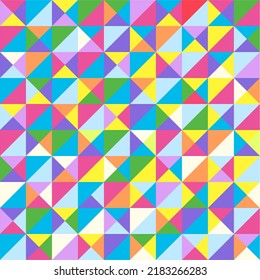 colorful abstract geometric triangle squares