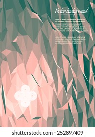 Colorful abstract geometric triangulated pattern