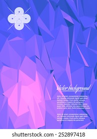 Colorful abstract geometric triangulated pattern