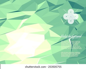 Colorful abstract geometric triangulated pattern