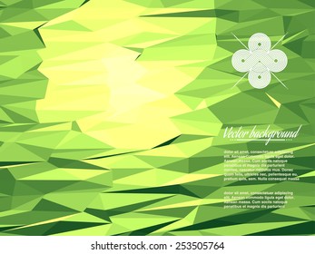 Colorful abstract geometric triangulated pattern