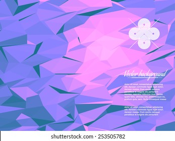 Colorful abstract geometric triangulated pattern