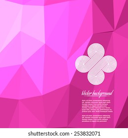 Colorful abstract geometric triangulated pattern